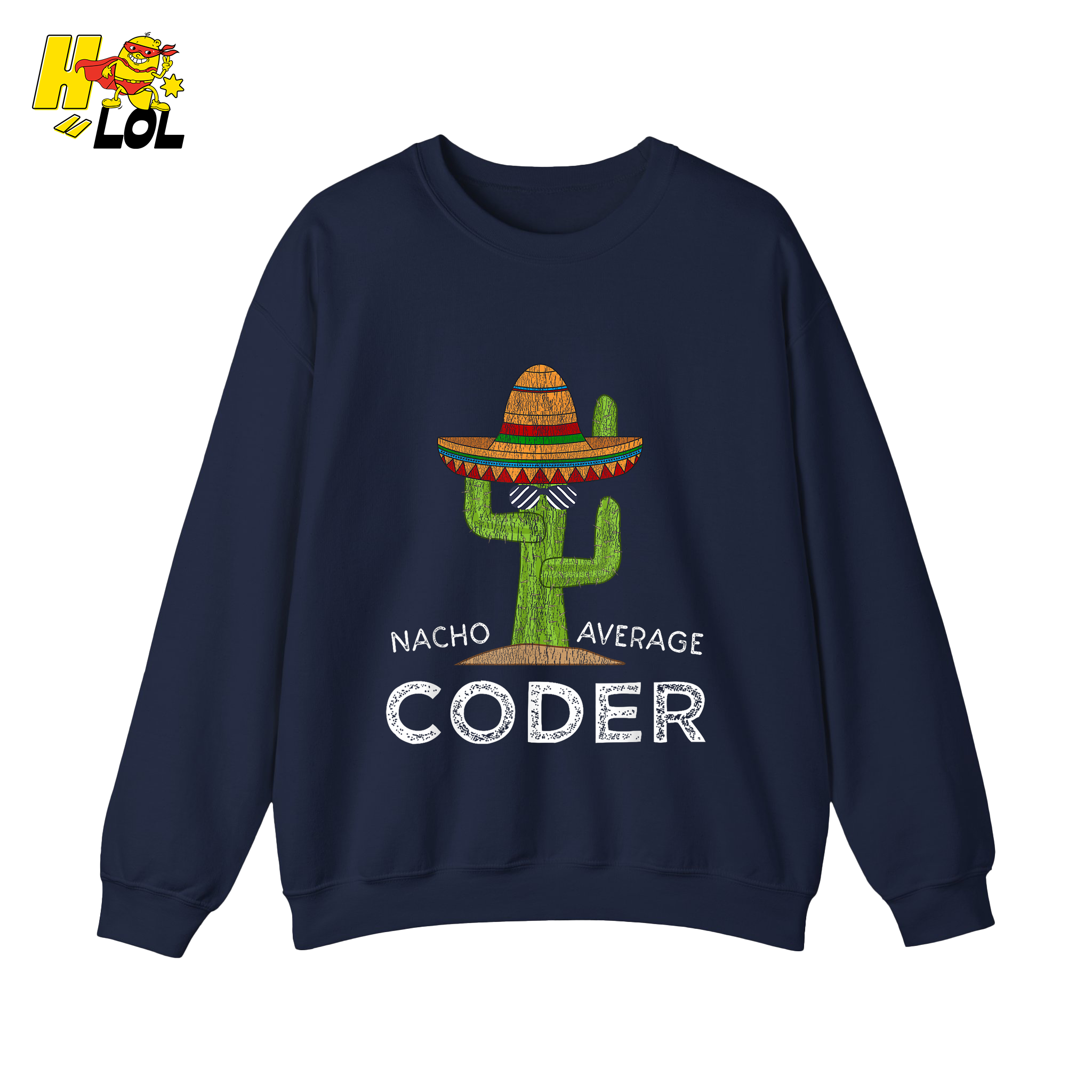 Nacho Average Coder Shirt Funny Programmer Cactus Shirt - HQLOL
