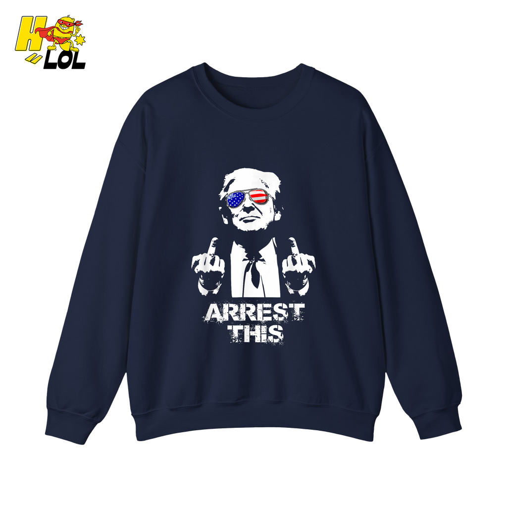 Trump Middle Finger Arrest This Edgy Political Anti-Woke Shirt - HQLOL