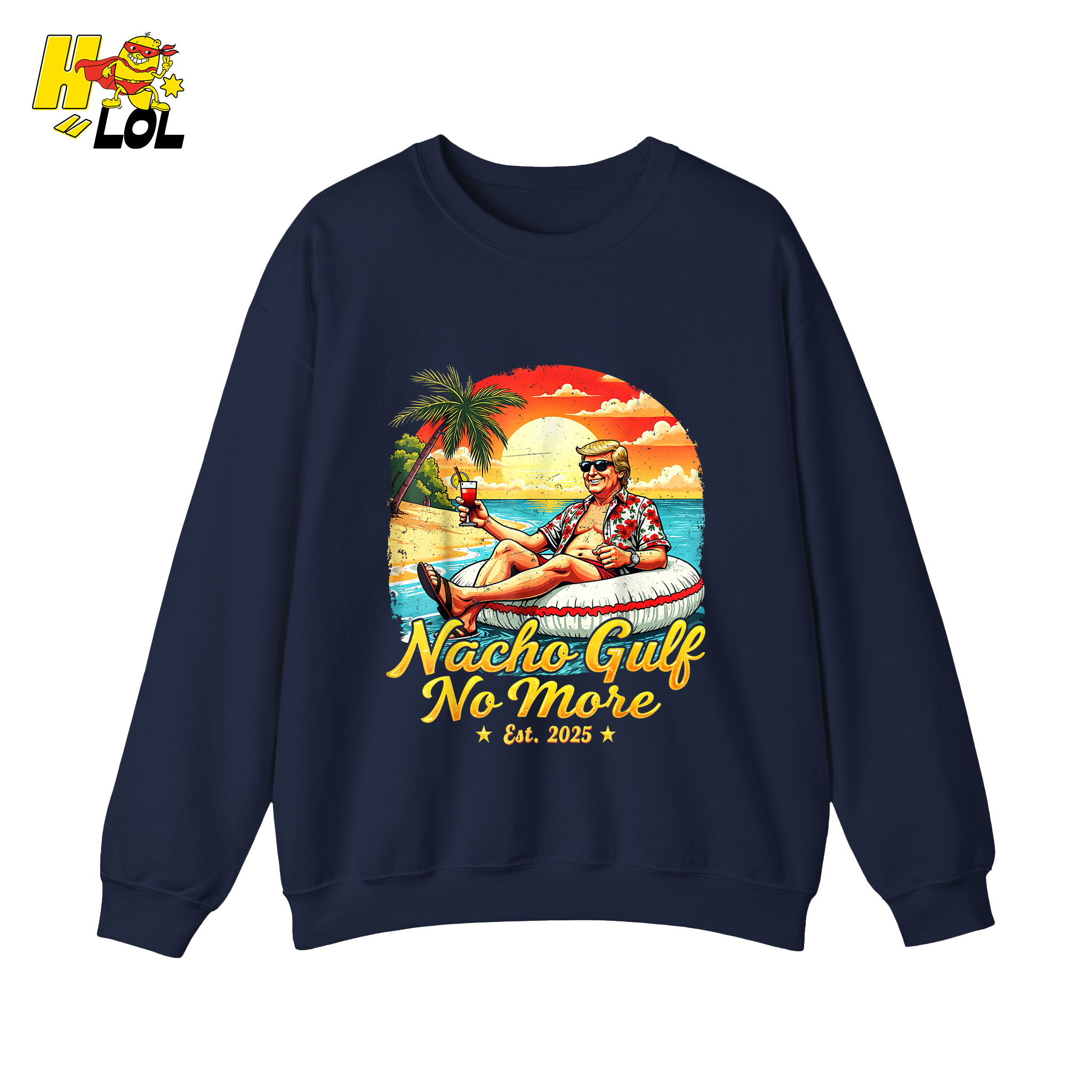 Nacho Gulf No More Shirt Funny Tropical Sunset Beach Graphic - HQLOL