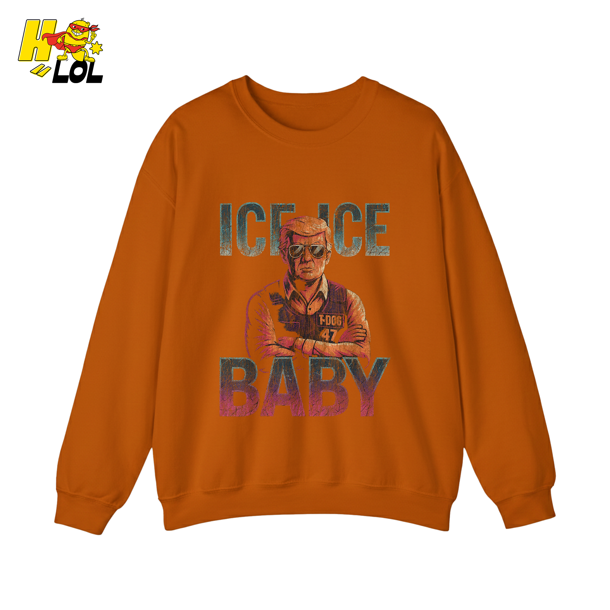 Ice Ice Baby Shirt Funny Meme Graphic Distressed Shirt - HQLOL