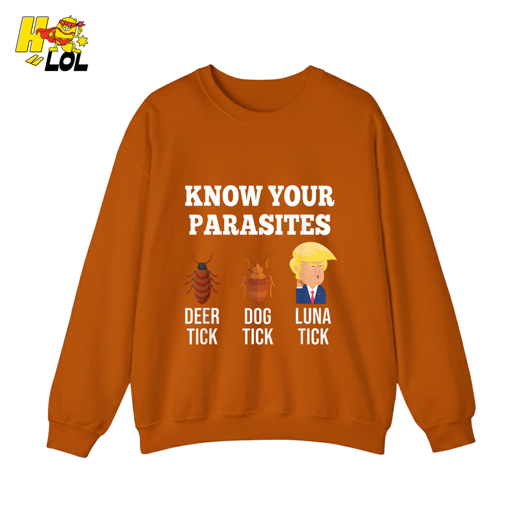 Know Your Parasites Shirt Funny Tick Meme Satire Graphic Shirt - HQLOL
