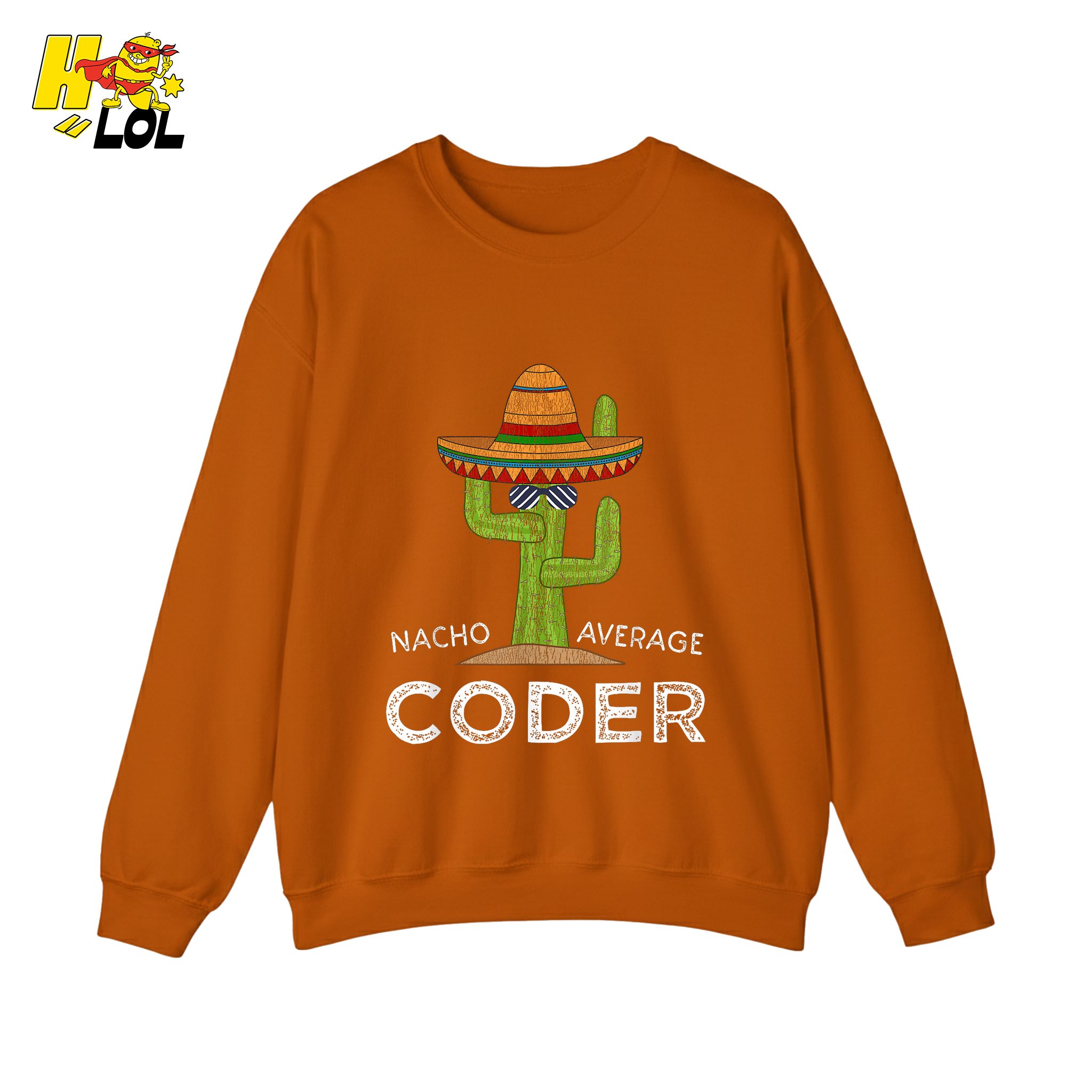 Nacho Average Coder Shirt Funny Programmer Cactus Shirt - HQLOL