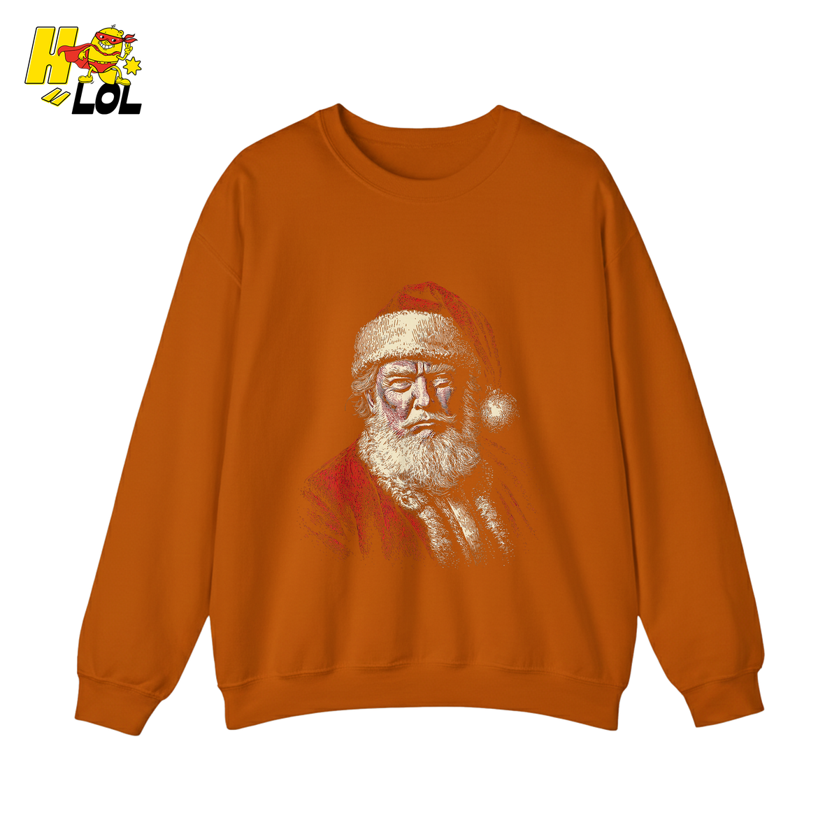 Vintage Santa Portrait Shirt Trump-Inspired Parody Christmas Gifts - HQLOL