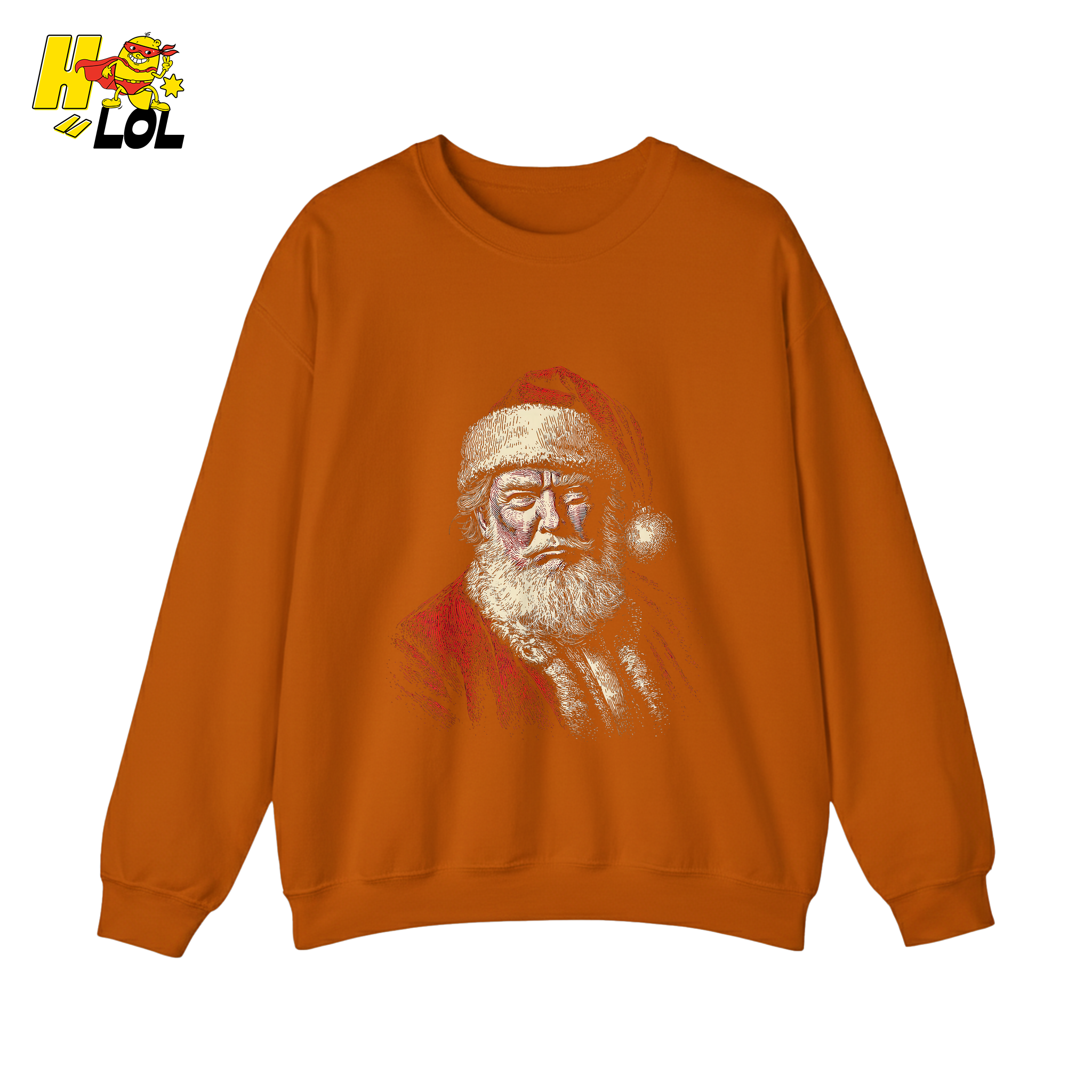 Vintage Santa Portrait Shirt Trump-Inspired Parody Christmas Gifts - HQLOL