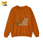 God Guns Trump Freedom Shirt Patriotic Camo Flag Shirt - HQLOL