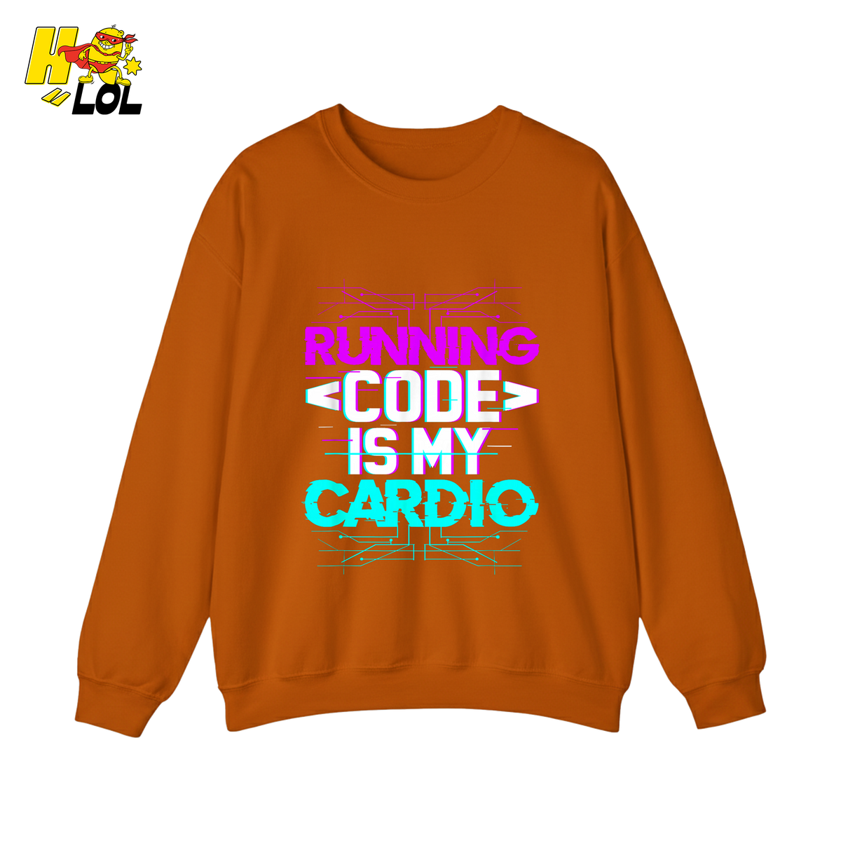 Running Code Is My Cardio Shirt Funny Programmer Neon Shirt - HQLOL
