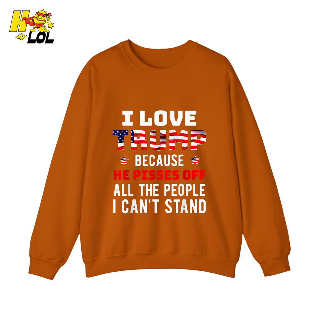 I Love Trump Shirt Funny Patriotic Quote Conservative Shirt - HQLOL