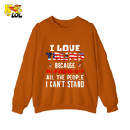 I Love Trump Shirt Funny Patriotic Quote Conservative Shirt - HQLOL