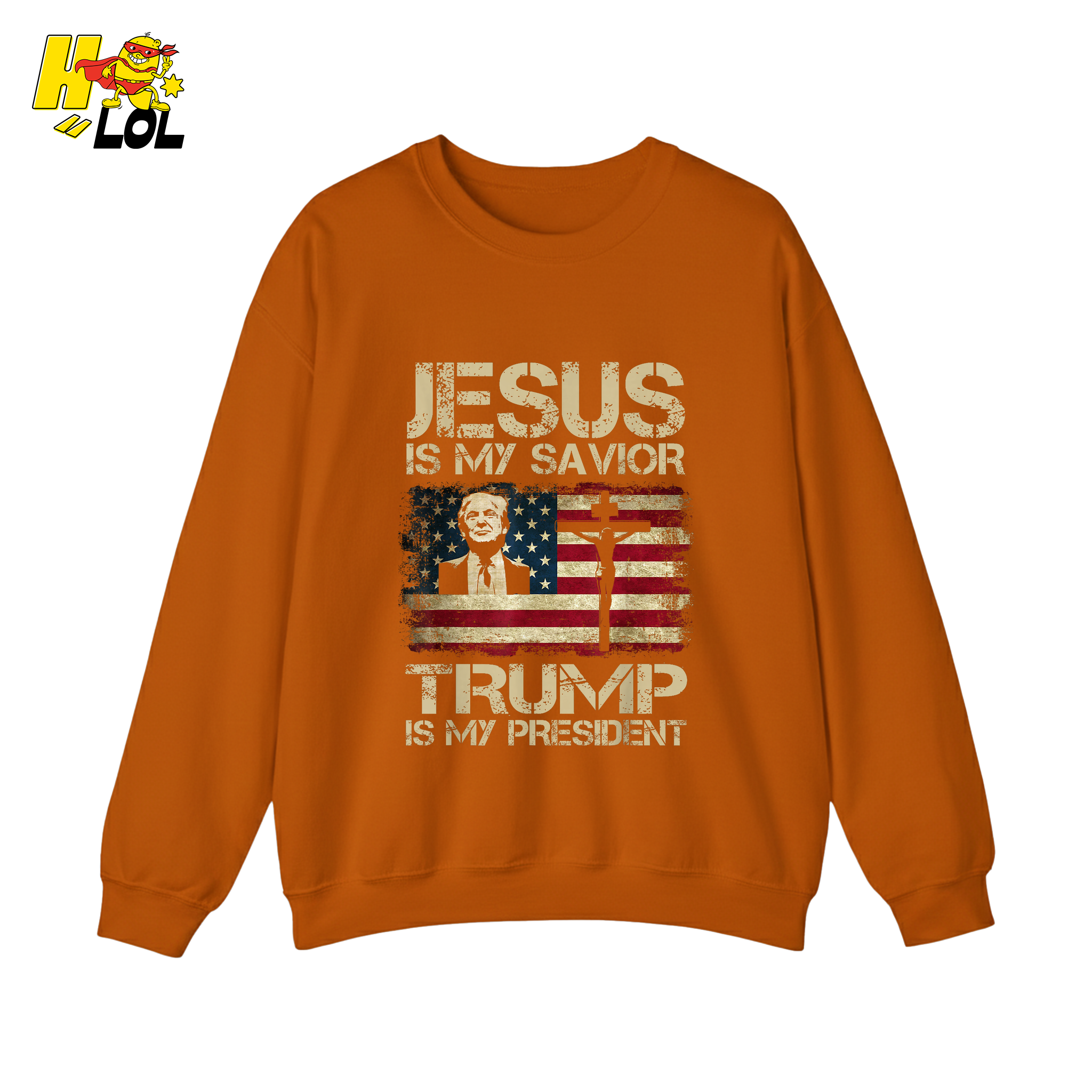 Jesus Is My Savior Trump Is My President Shirt Christian Patriotic - HQLOL