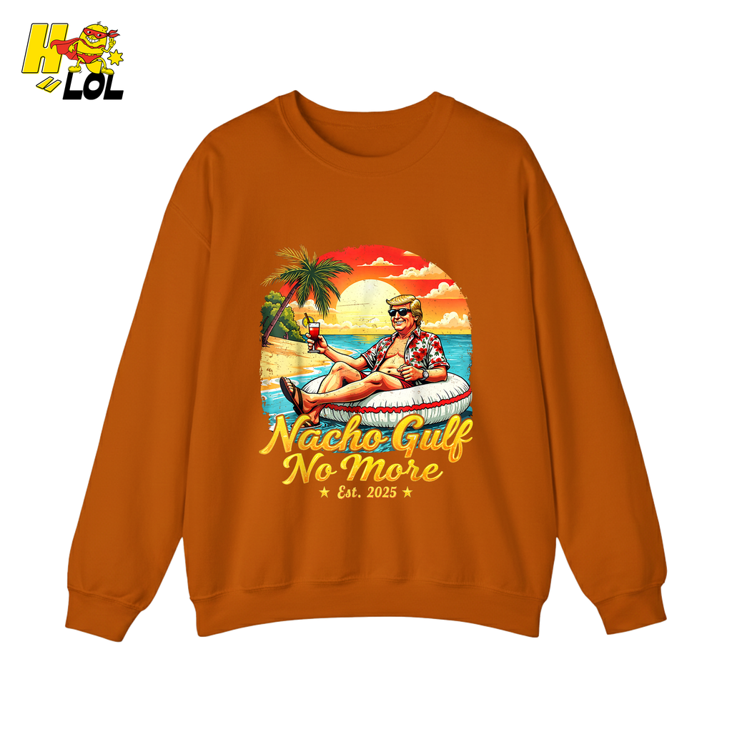 Nacho Gulf No More Shirt Funny Tropical Sunset Beach Graphic - HQLOL