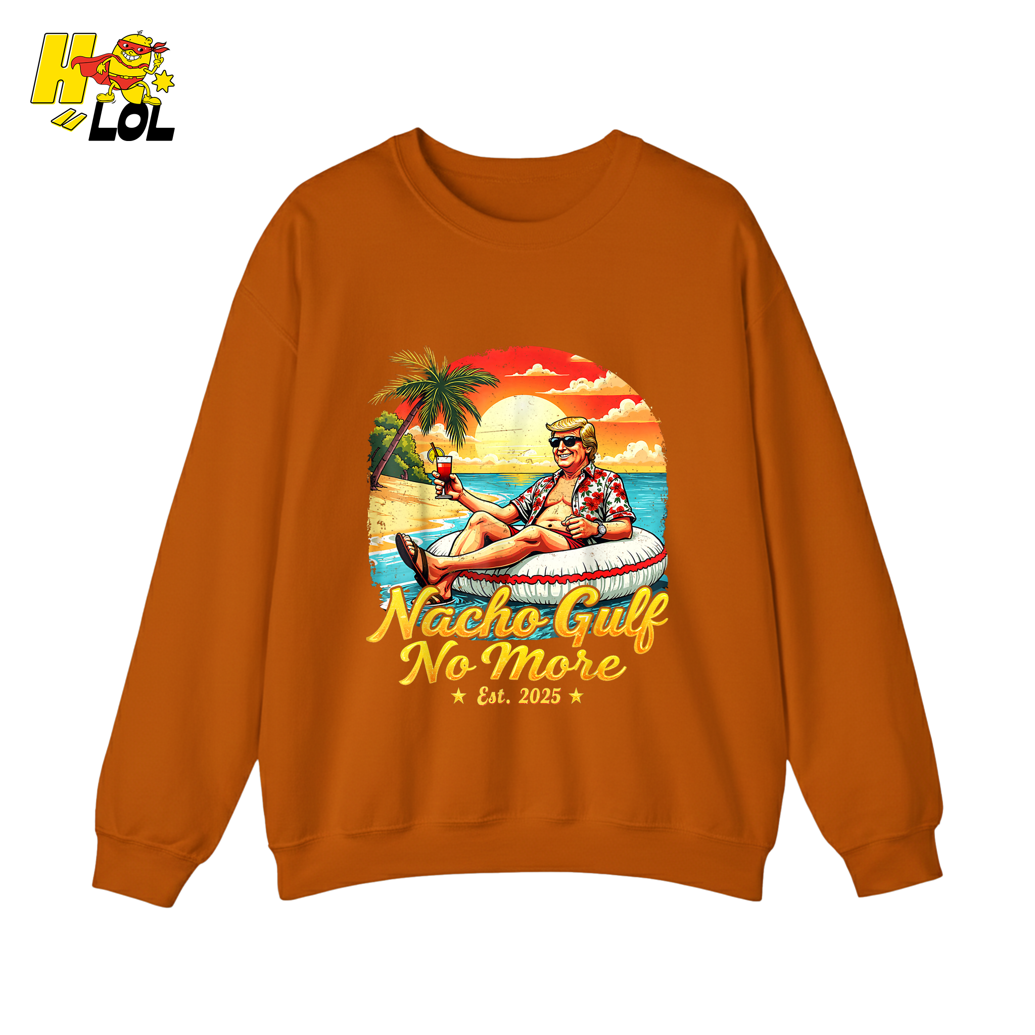 Nacho Gulf No More Shirt Funny Tropical Sunset Beach Graphic - HQLOL