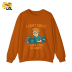 I Can’t Adult I Have Code To Write Shirt Funny Programmer Gift - HQLOL