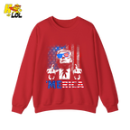 Merica Shirt Funny Patriotic USA Flag Graphic Shirt - HQLOL