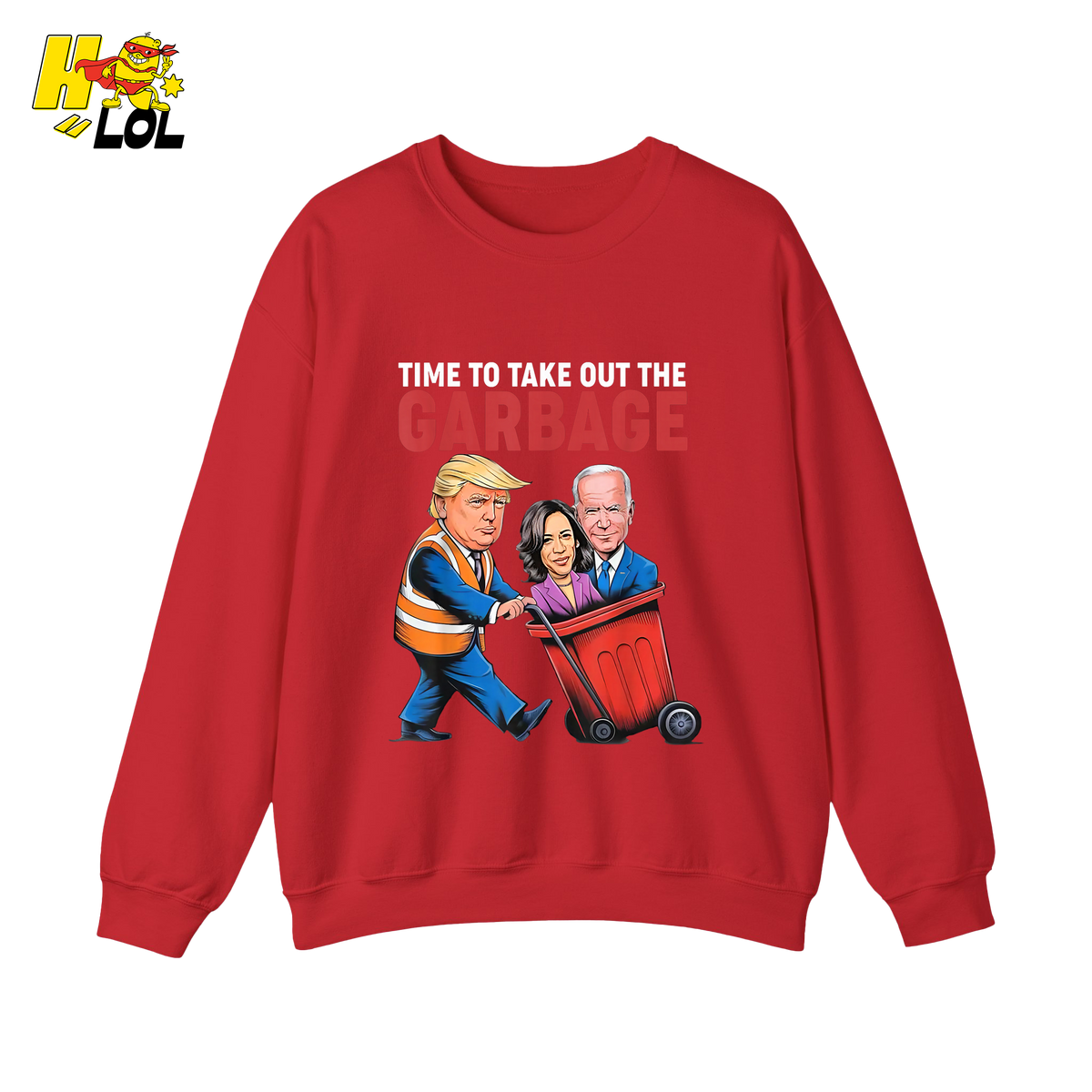 Trump Dumping Biden & Harris “Garbage” Shirt – Funny Political Satire Gift - HQLOL