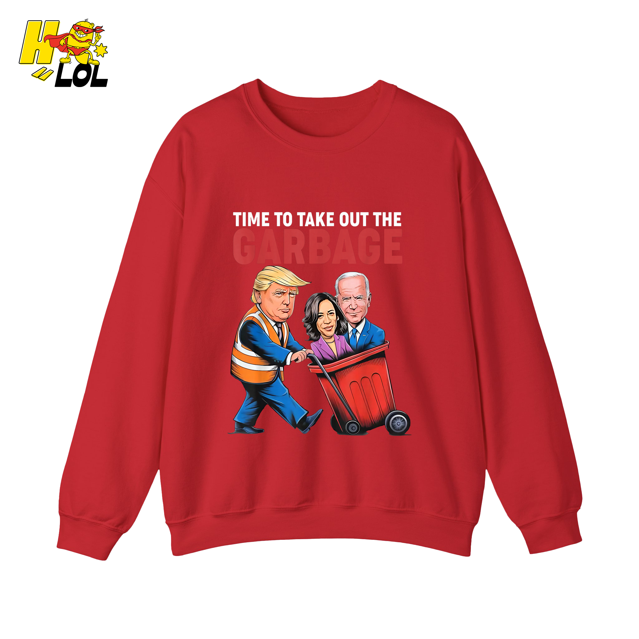 Trump Dumping Biden & Harris “Garbage” Shirt – Funny Political Satire Gift - HQLOL