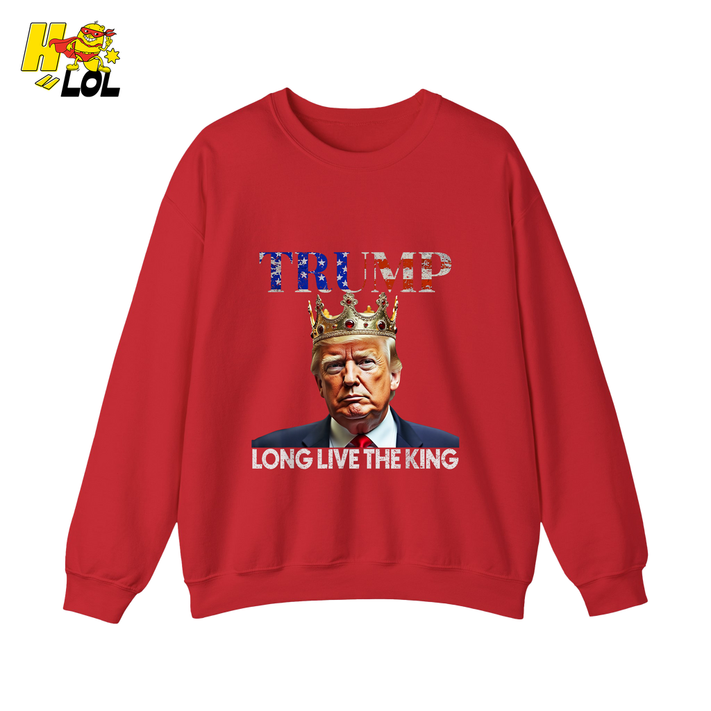 Trump Long Live The King Shirt Crown Patriotic Graphic Shirt - HQLOL