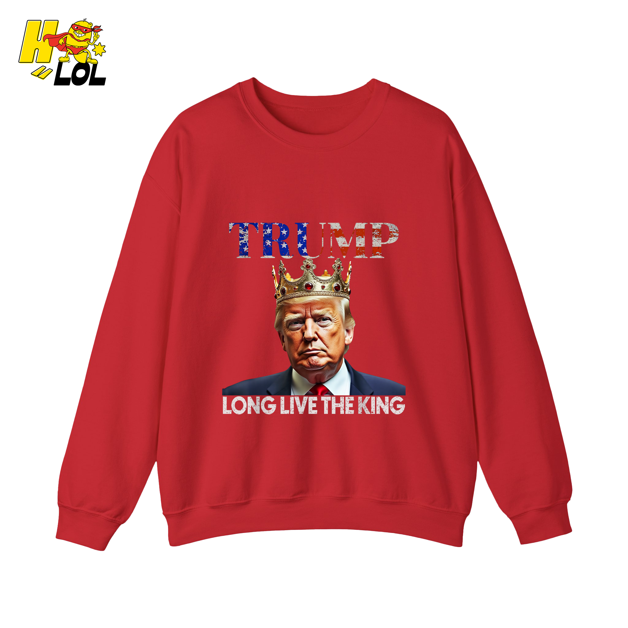 Trump Long Live The King Shirt Crown Patriotic Graphic Shirt - HQLOL