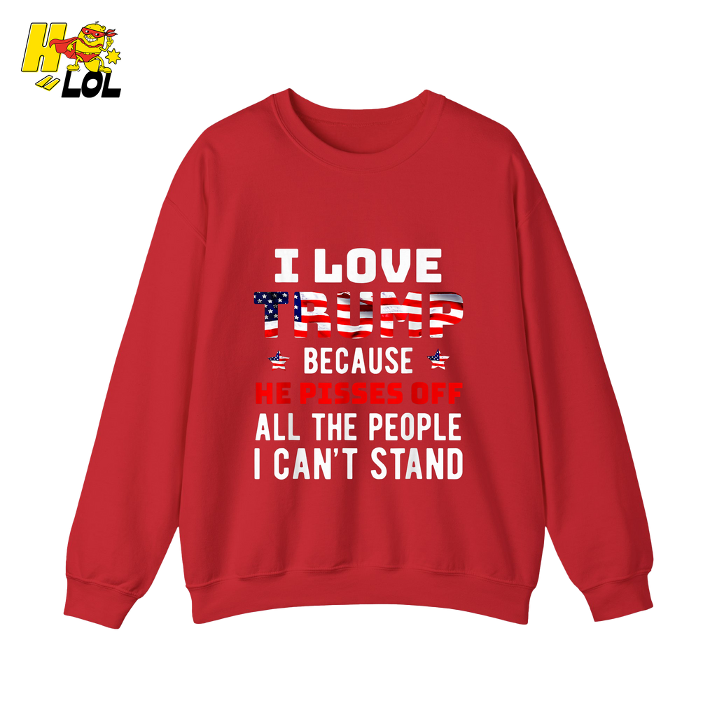 I Love Trump Shirt Funny Patriotic Quote Conservative Shirt - HQLOL