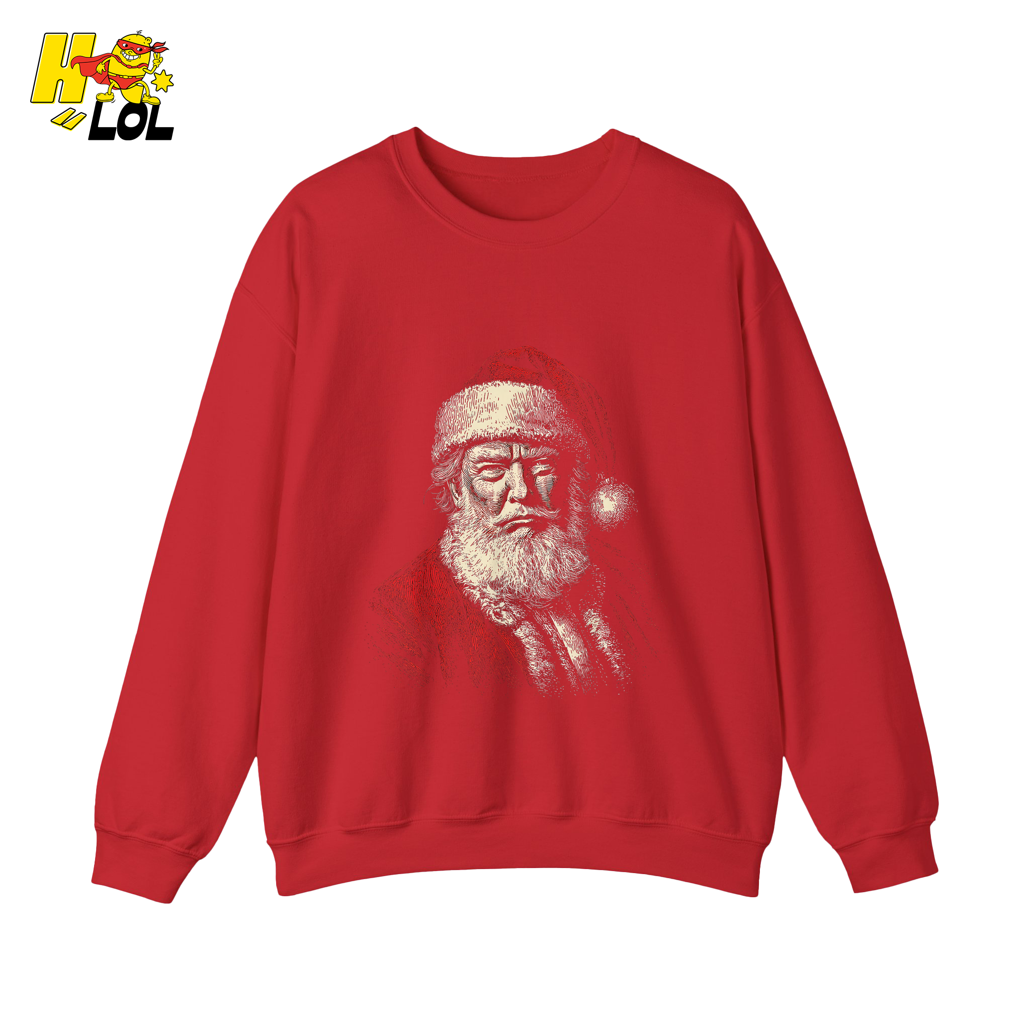 Vintage Santa Portrait Shirt Trump-Inspired Parody Christmas Gifts - HQLOL