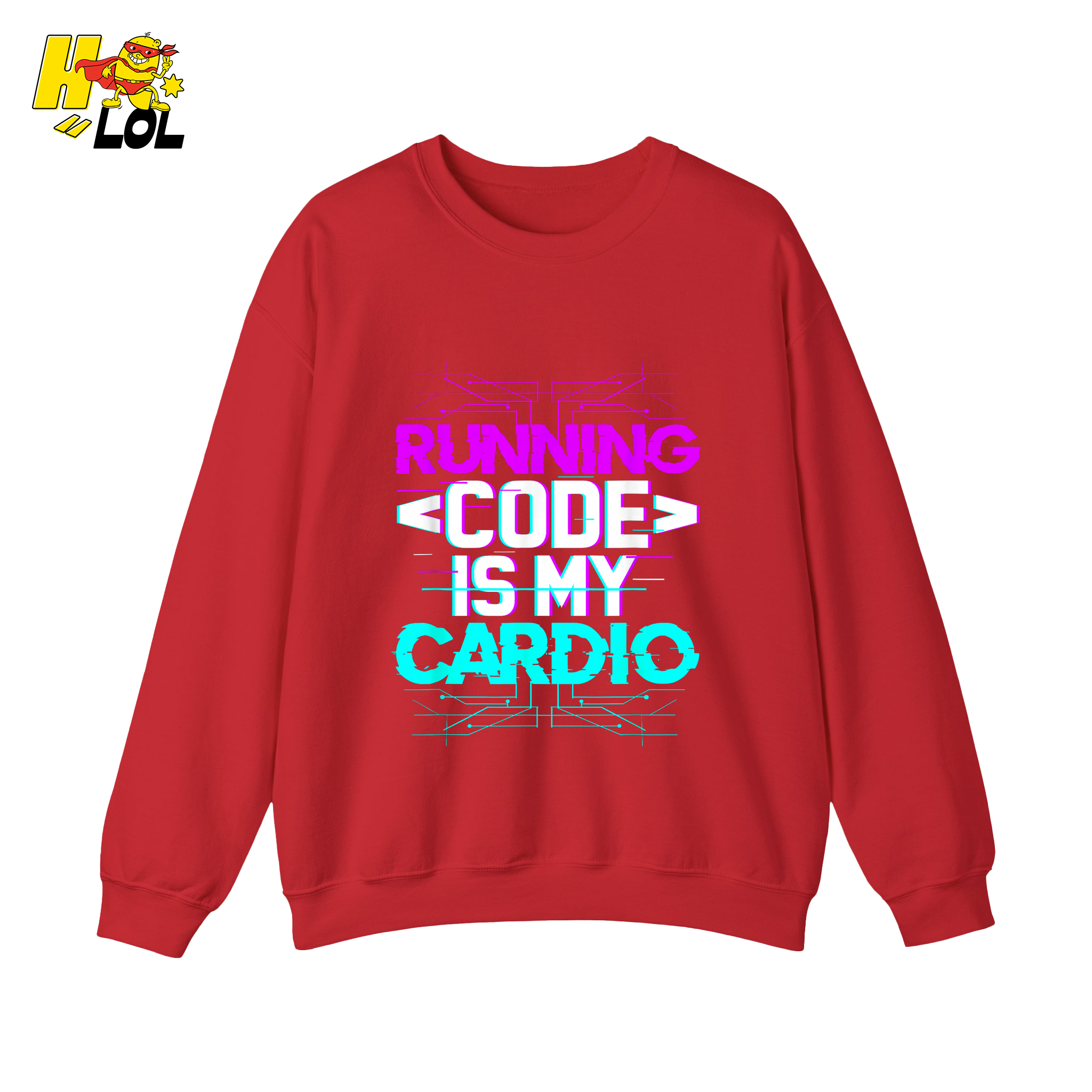 Running Code Is My Cardio Shirt Funny Programmer Neon Shirt - HQLOL
