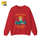 I Can’t Adult I Have Code To Write Shirt Funny Programmer Gift - HQLOL