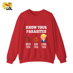 Know Your Parasites Shirt Funny Tick Meme Satire Graphic Shirt - HQLOL