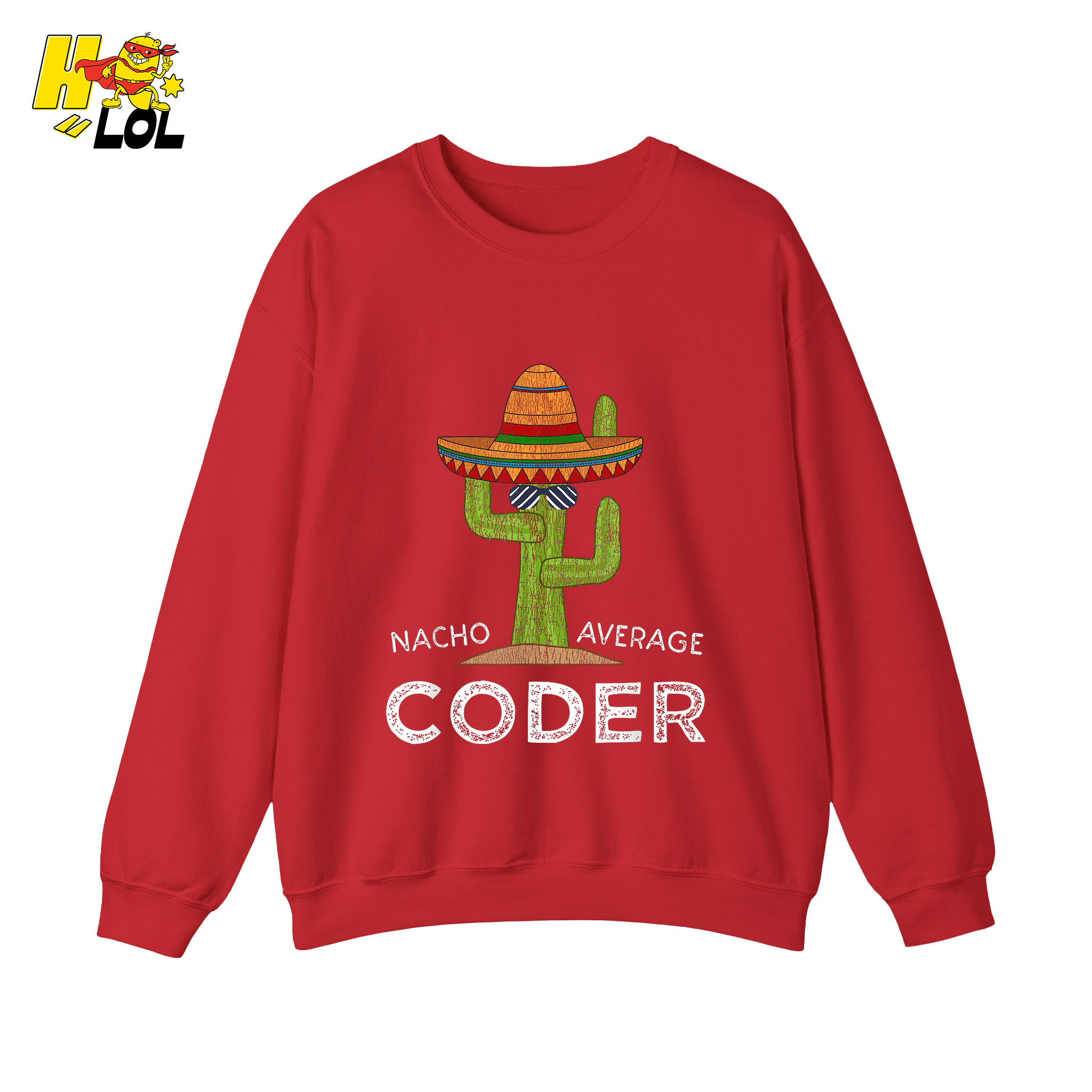 Nacho Average Coder Shirt Funny Programmer Cactus Shirt - HQLOL