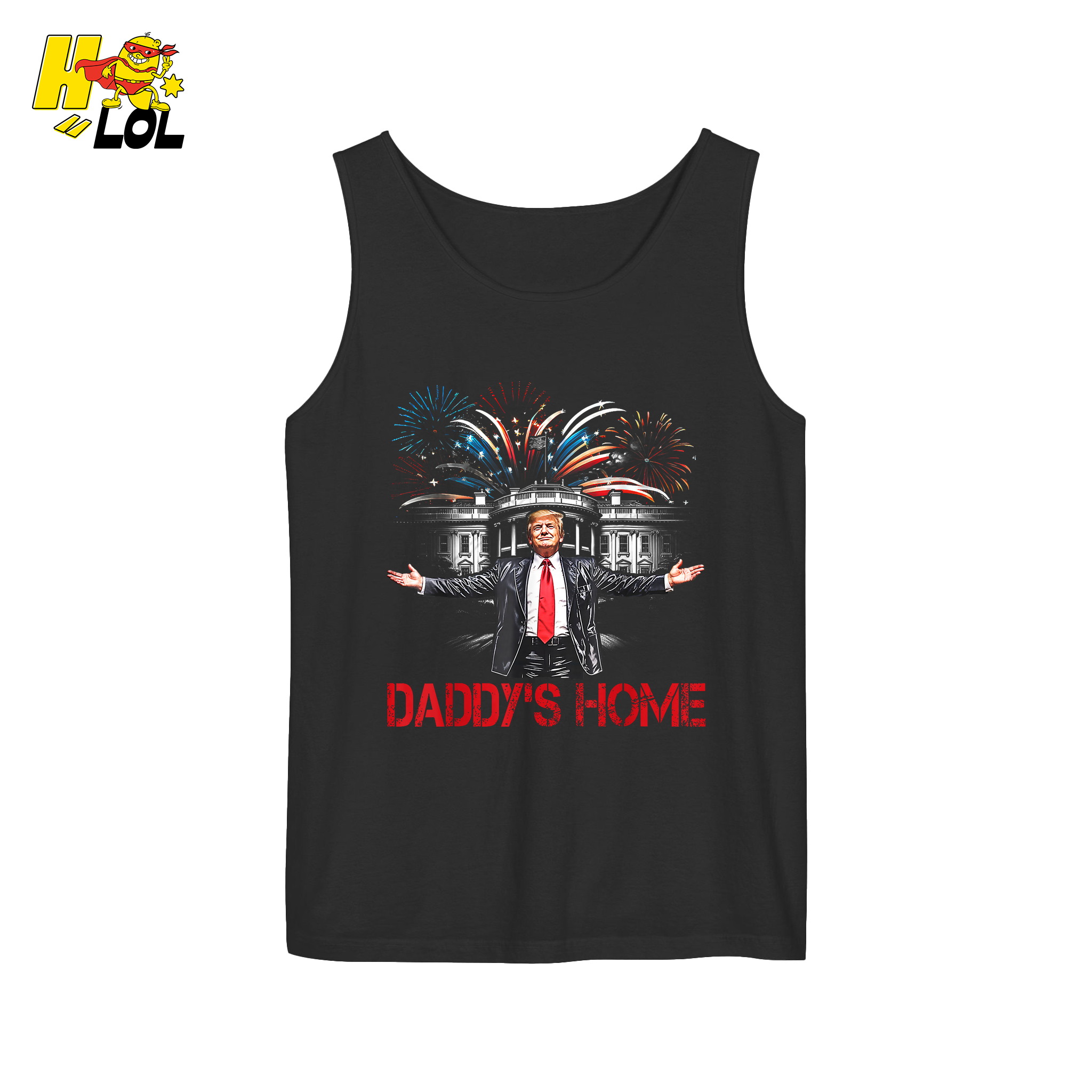 Daddy’s Home Shirt Patriotic Fireworks Political Graphic Shirt - HQLOL