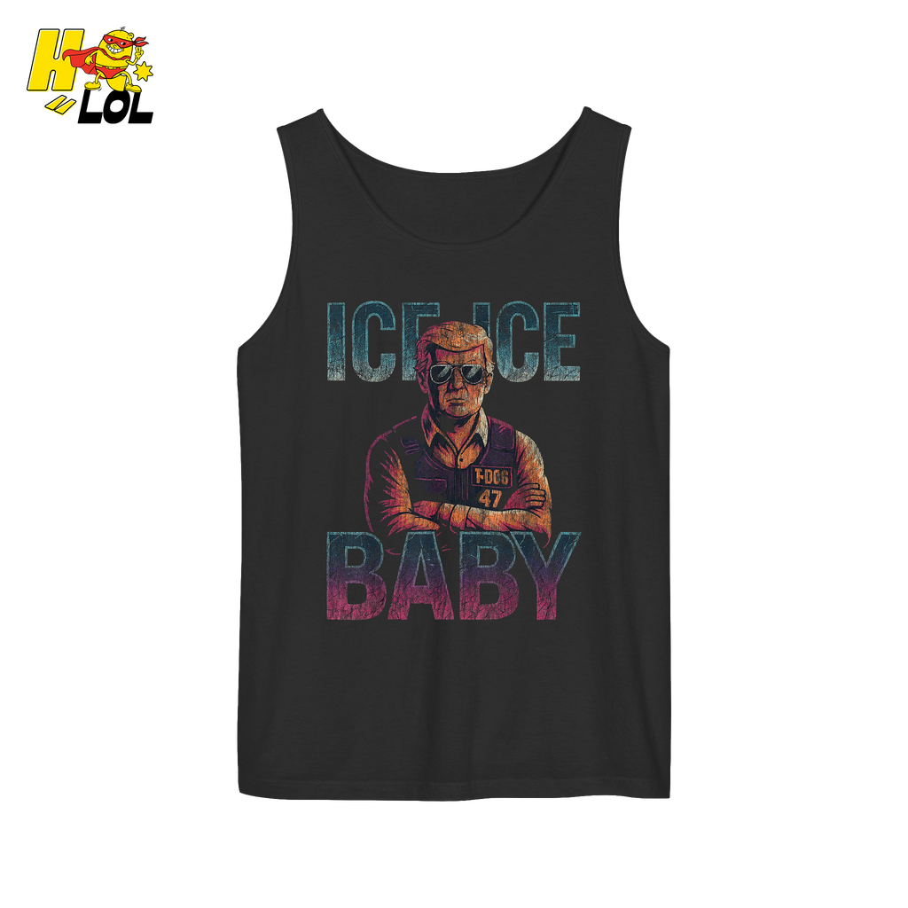 Ice Ice Baby Shirt Funny Meme Graphic Distressed Shirt - HQLOL