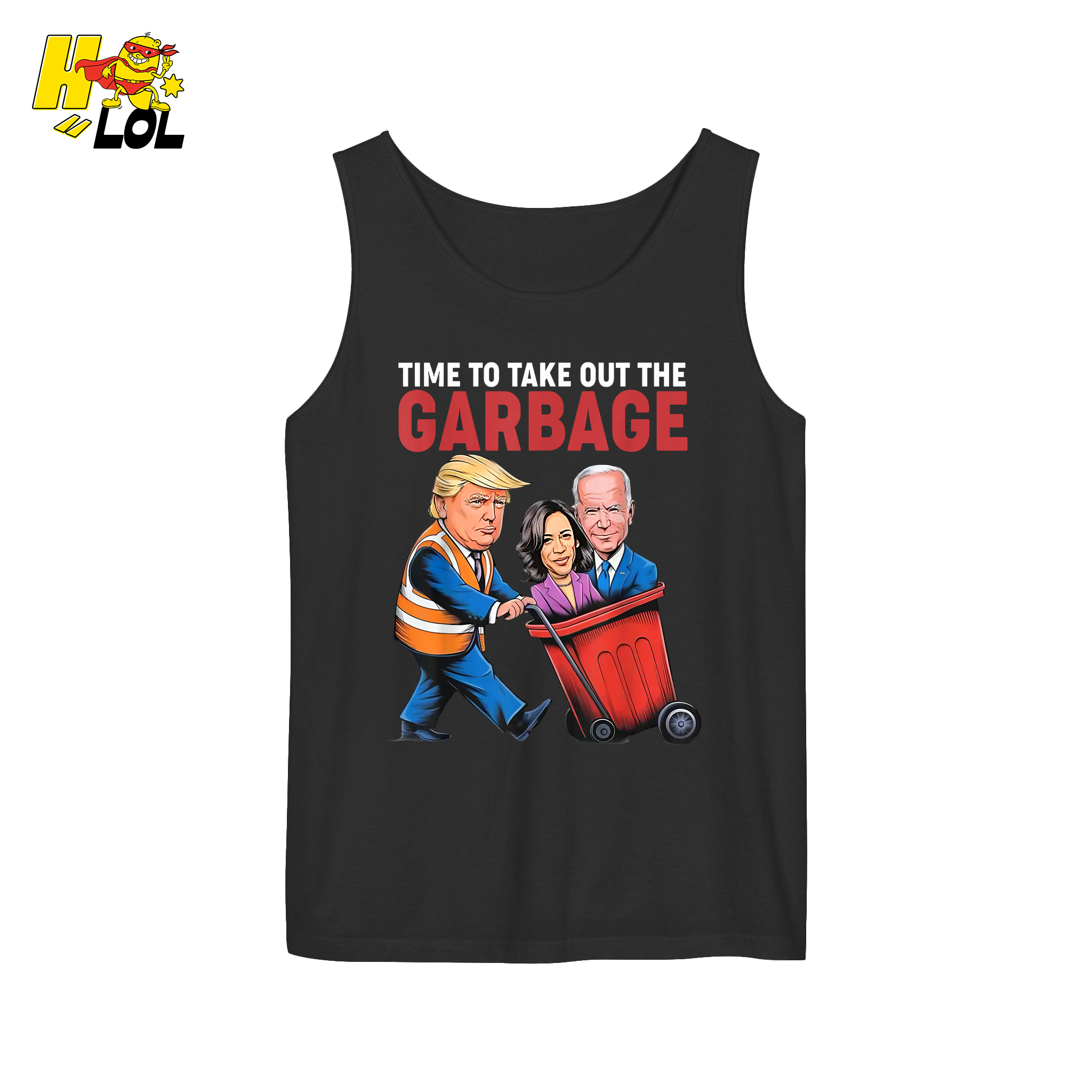 Trump Dumping Biden & Harris “Garbage” Shirt – Funny Political Satire Gift - HQLOL