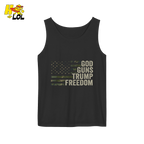 God Guns Trump Freedom Shirt Patriotic Camo Flag Shirt - HQLOL