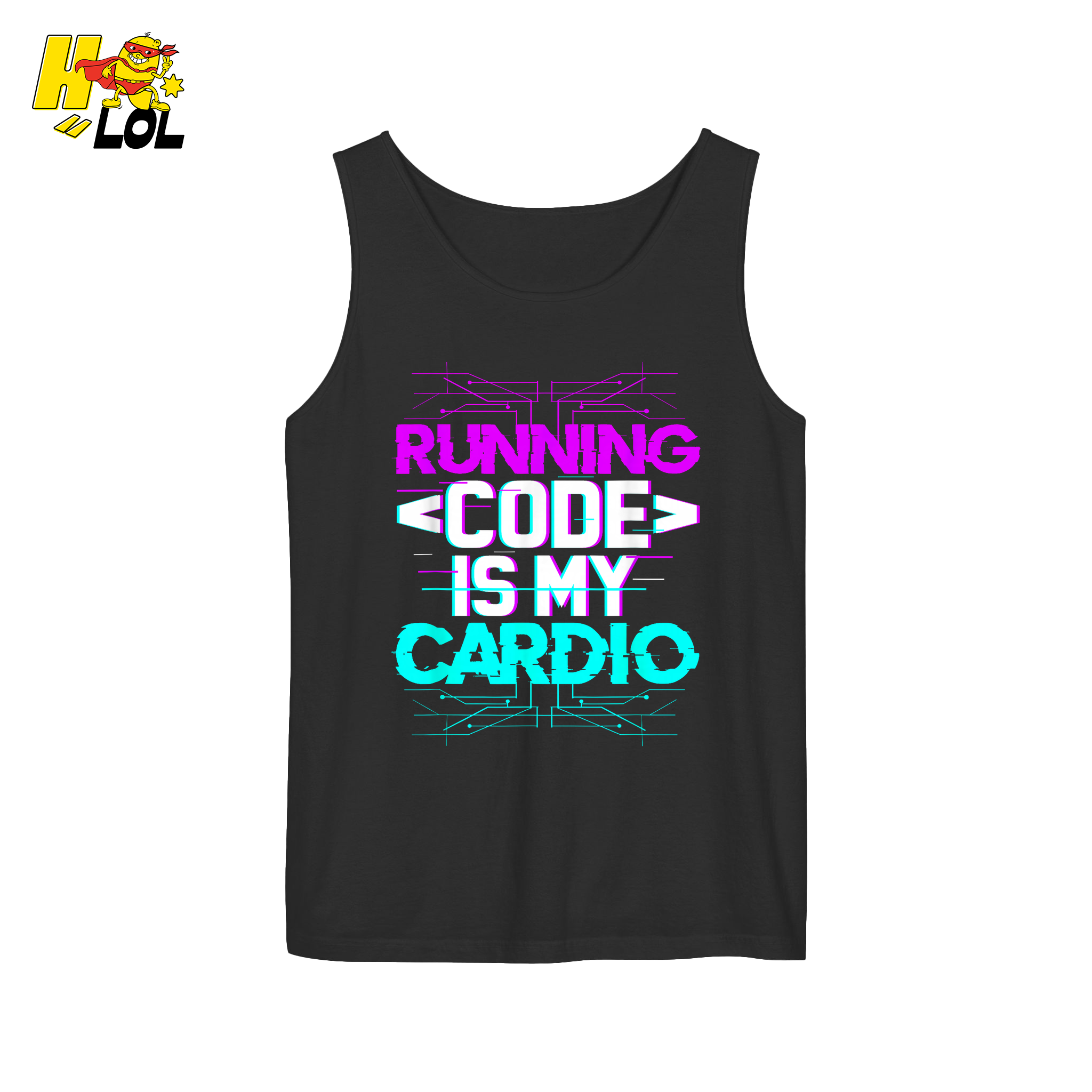 Running Code Is My Cardio Shirt Funny Programmer Neon Shirt - HQLOL