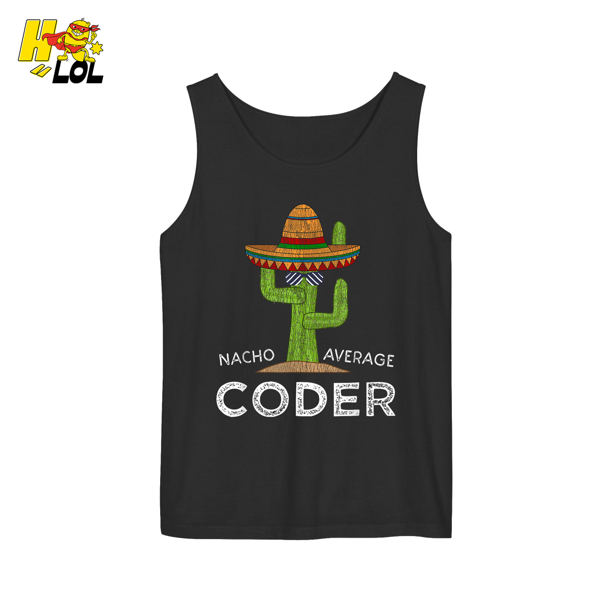 Nacho Average Coder Shirt Funny Programmer Cactus Shirt - HQLOL