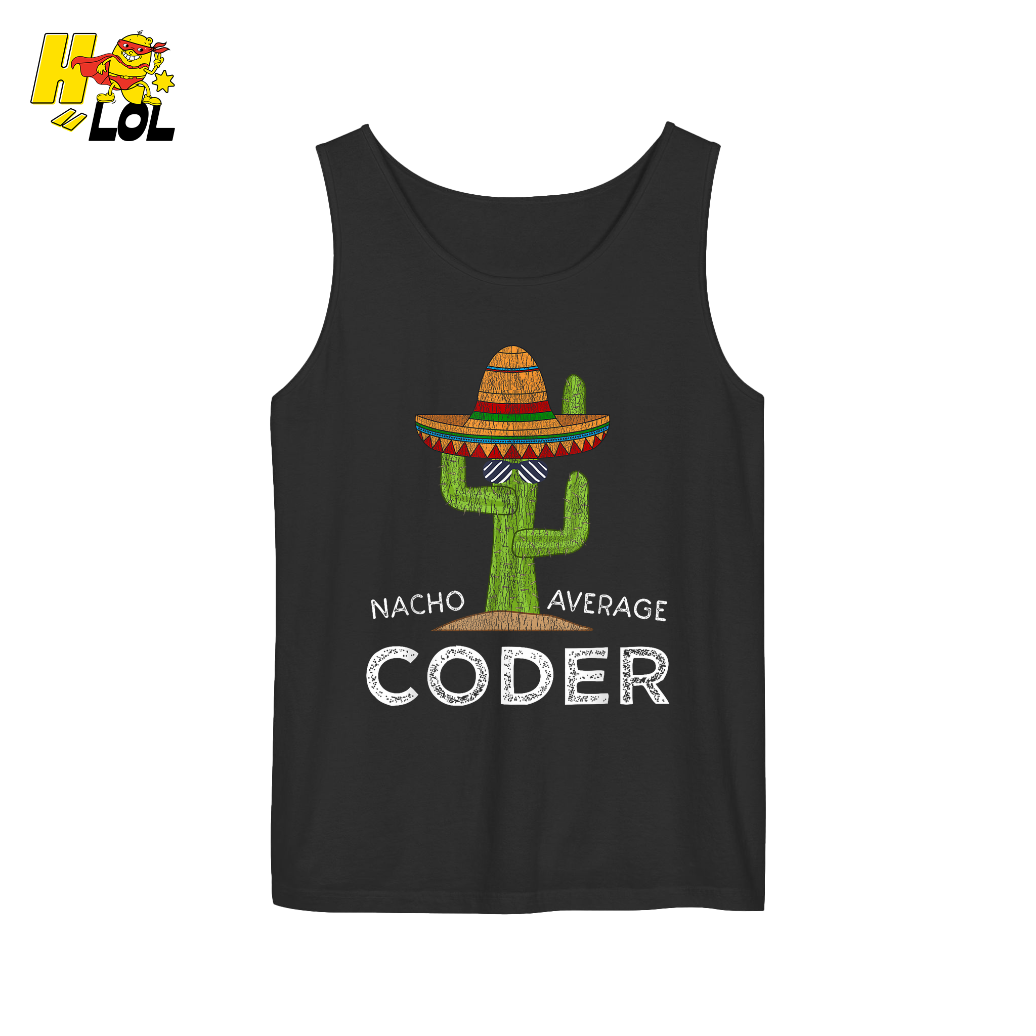 Nacho Average Coder Shirt Funny Programmer Cactus Shirt - HQLOL