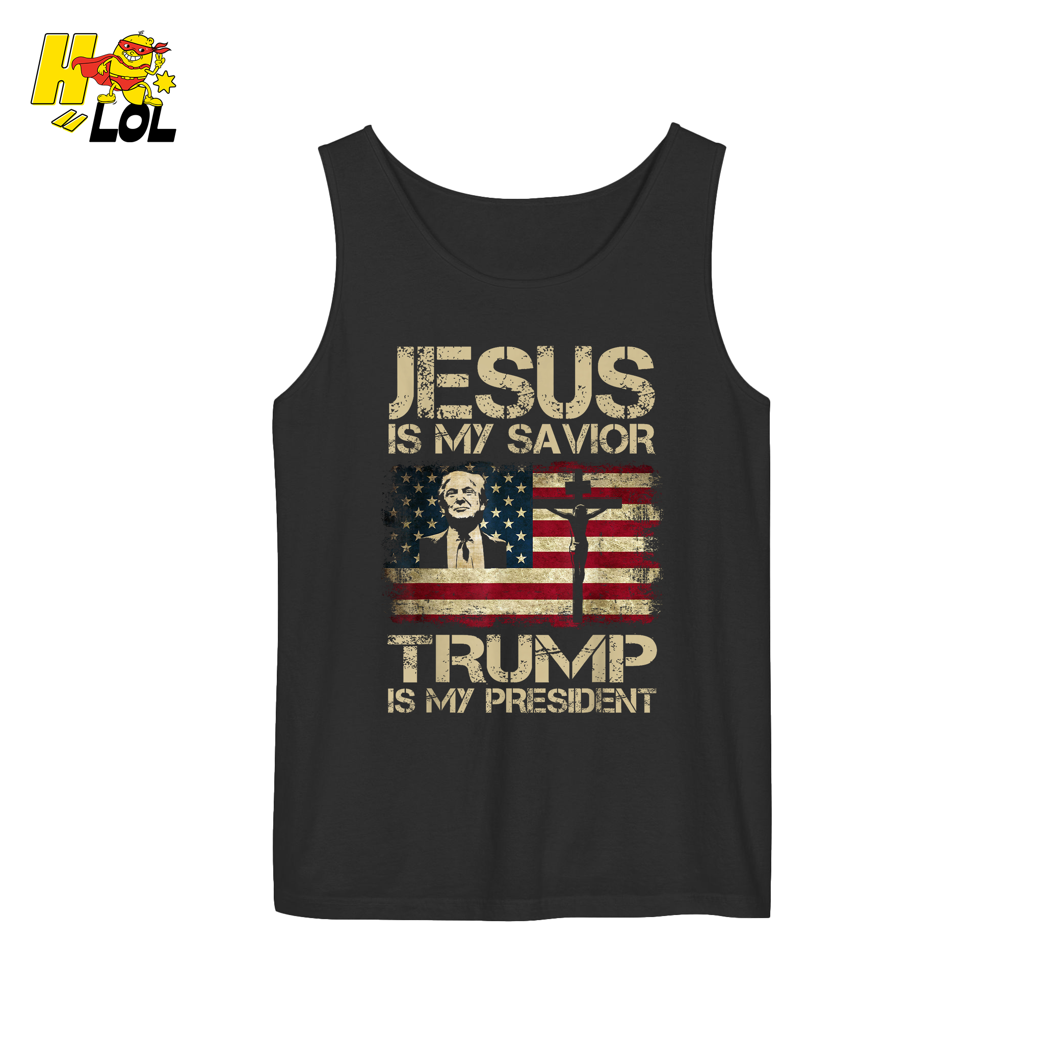 Jesus Is My Savior Trump Is My President Shirt Christian Patriotic - HQLOL
