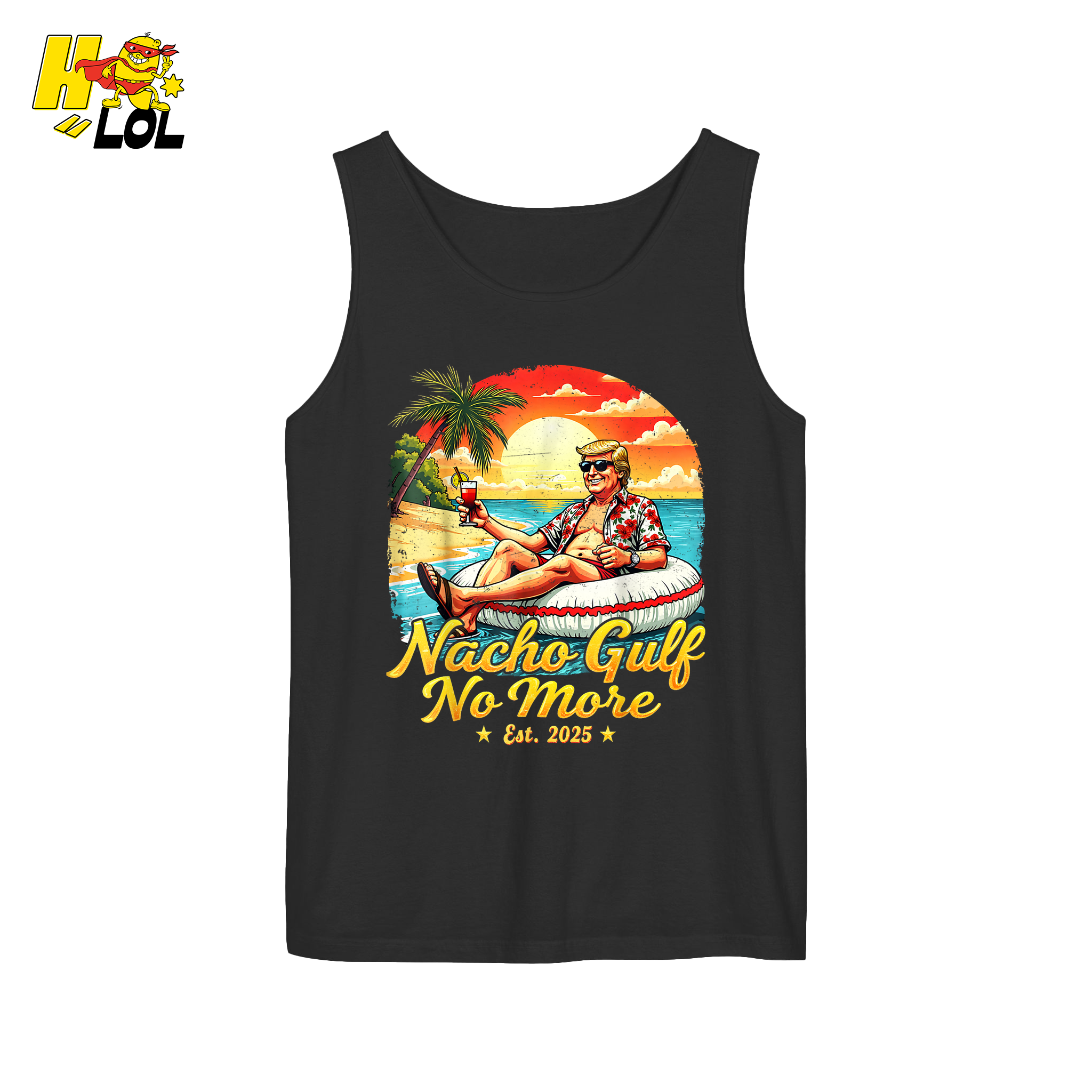 Nacho Gulf No More Shirt Funny Tropical Sunset Beach Graphic - HQLOL