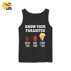 Know Your Parasites Shirt Funny Tick Meme Satire Graphic Shirt - HQLOL
