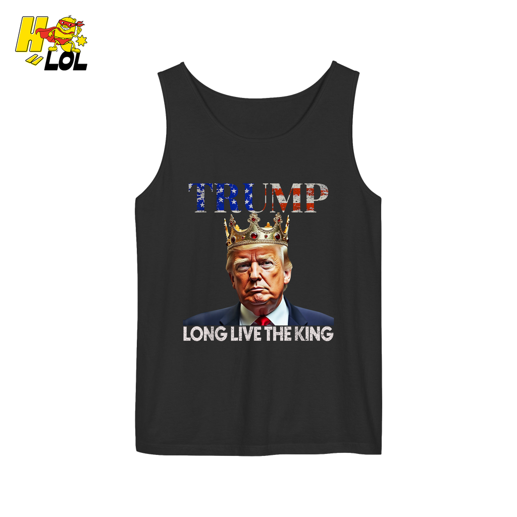 Trump Long Live The King Shirt Crown Patriotic Graphic Shirt - HQLOL