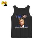 Trump Long Live The King Shirt Crown Patriotic Graphic Shirt - HQLOL