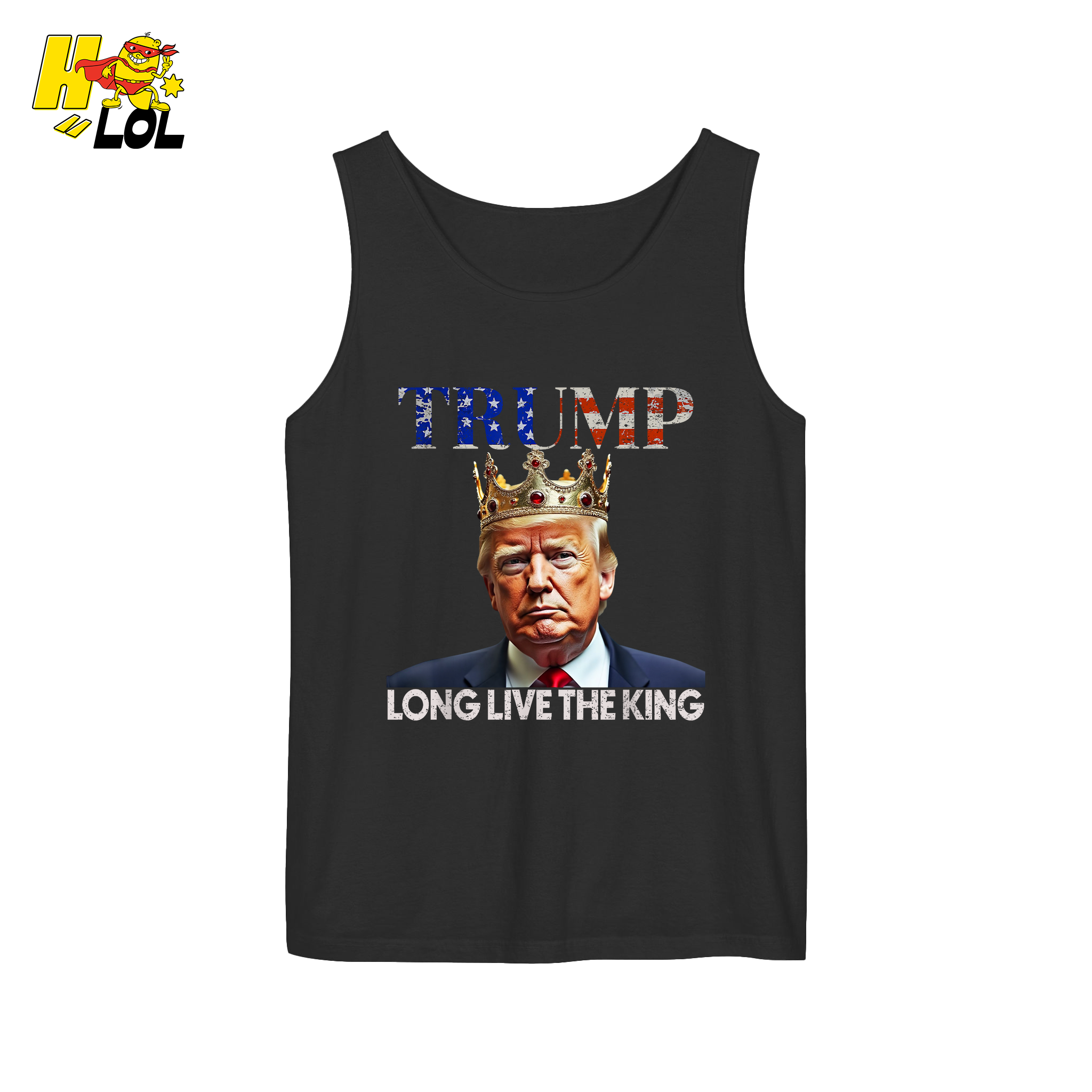 Trump Long Live The King Shirt Crown Patriotic Graphic Shirt - HQLOL
