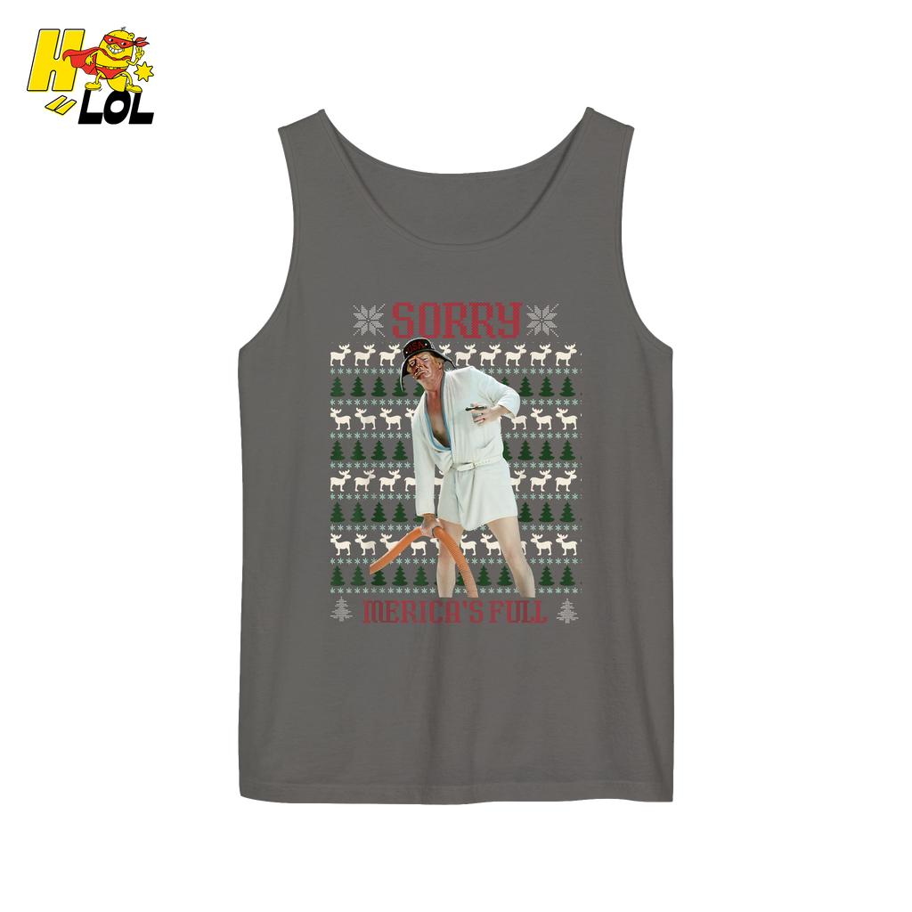 Sorry Merica’s Full Shirt Funny Ugly Christmas Holiday Shirt - HQLOL