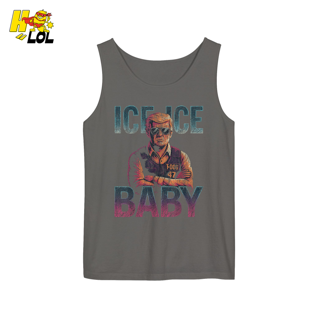 Ice Ice Baby Shirt Funny Meme Graphic Distressed Shirt - HQLOL