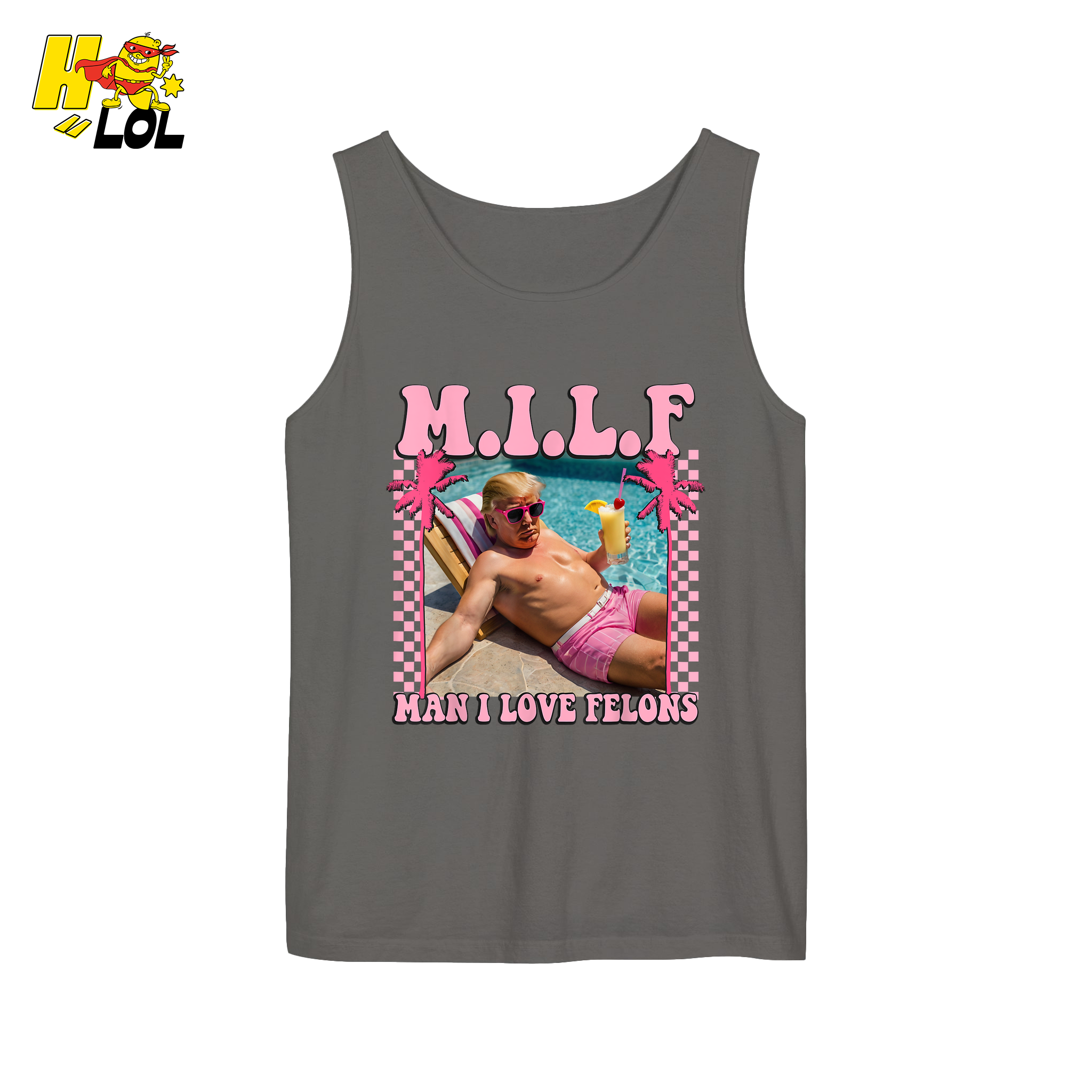 MILF Man I Love Felons Shirt Funny Pink Retro Meme Shirt - HQLOL