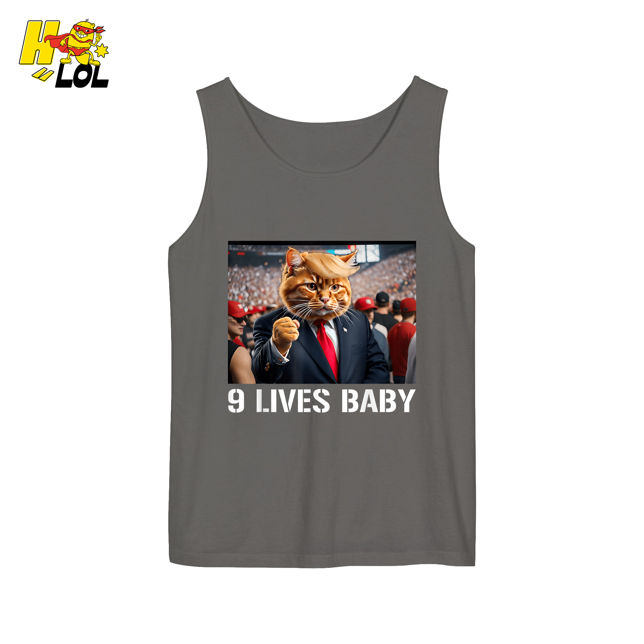 9 Lives Baby Shirt Funny Cat Meme Graphic Shirt - HQLOL