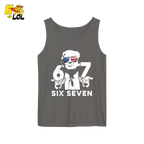 Six Seven Shirt 67 Patriotic Sunglasses Meme Graphic Shirt - HQLOL
