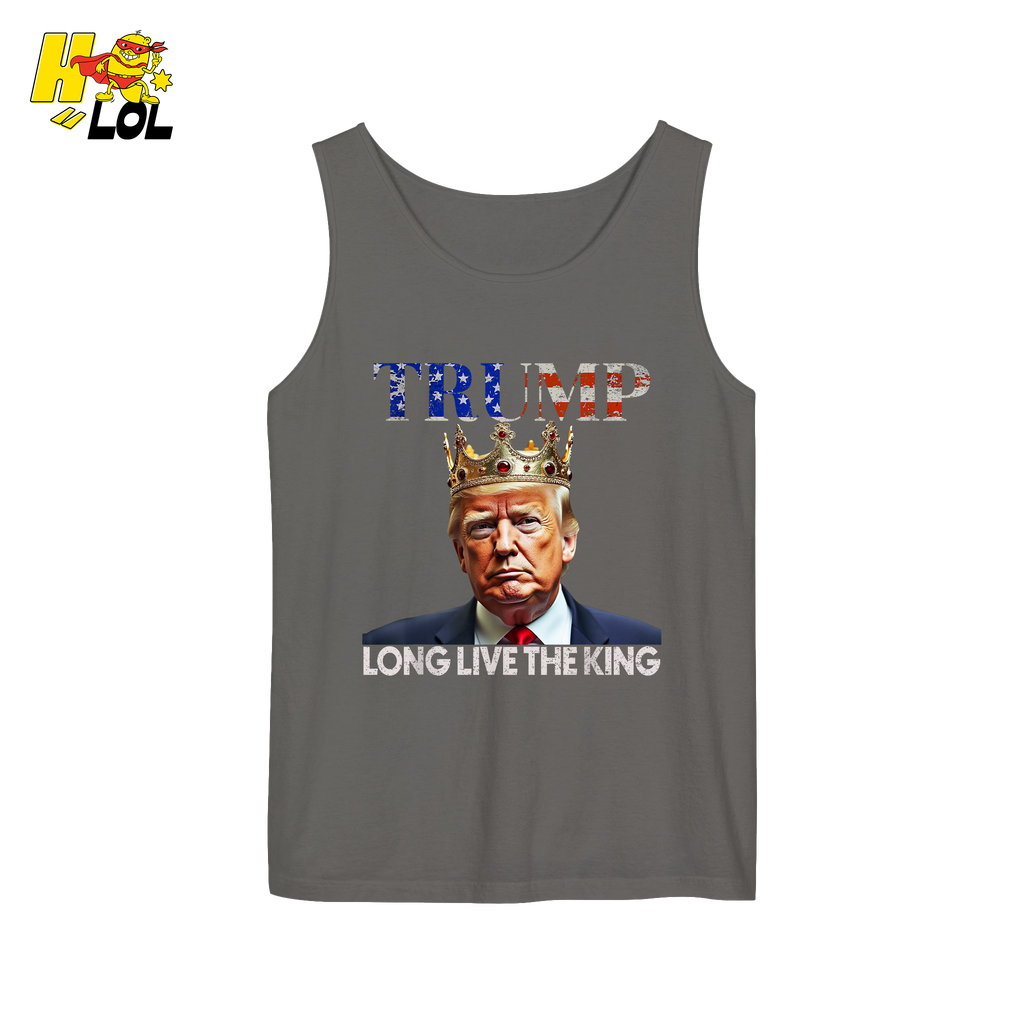 Trump Long Live The King Shirt Crown Patriotic Graphic Shirt - HQLOL