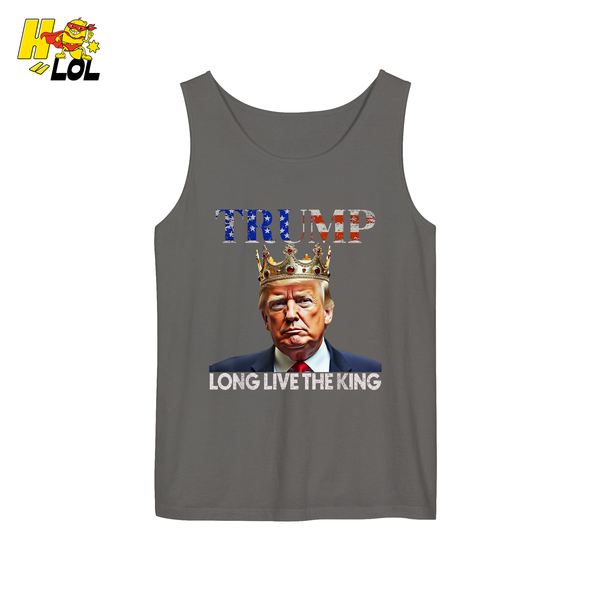 Trump Long Live The King Shirt Crown Patriotic Graphic Shirt - HQLOL