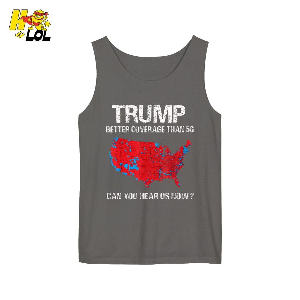 Trump 5G Coverage Map Funny Political Sarcastic Meme Shirt - HQLOL