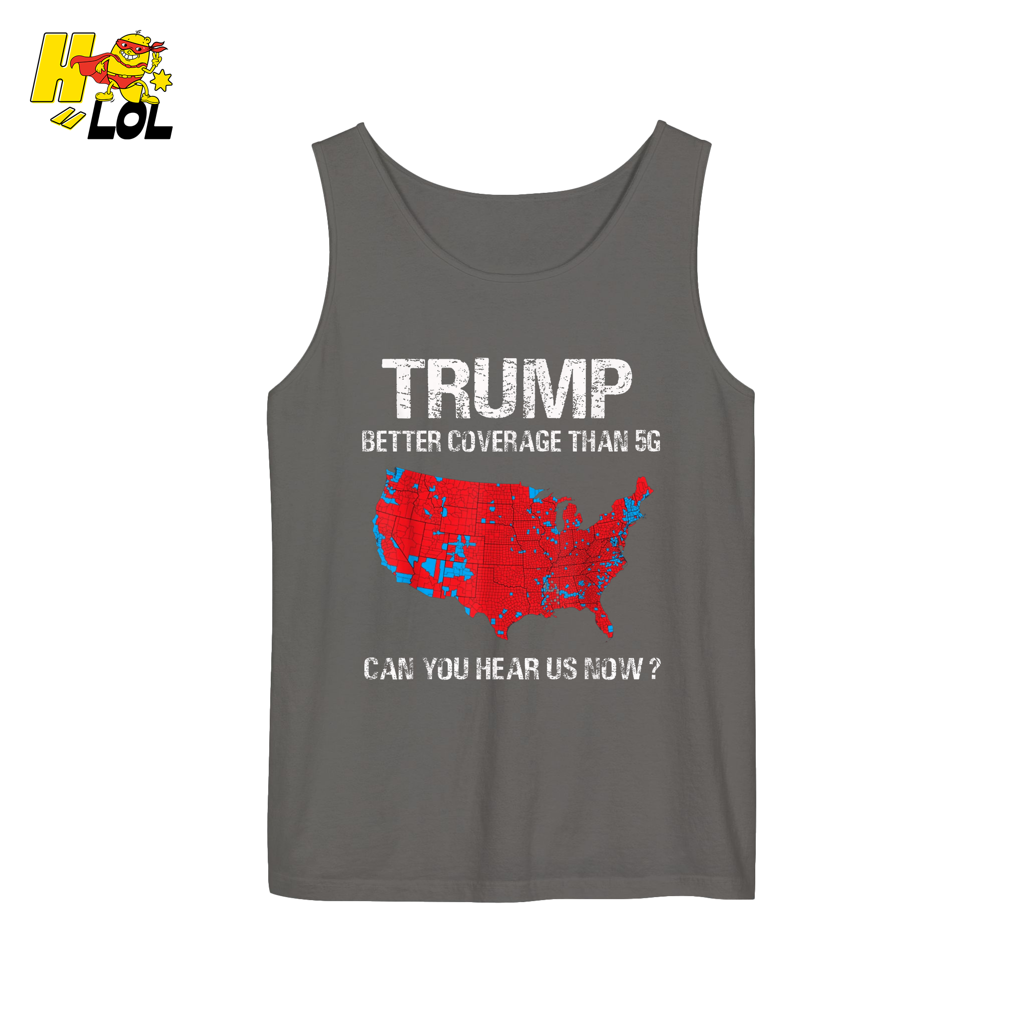 Trump 5G Coverage Map Funny Political Sarcastic Meme Shirt - HQLOL
