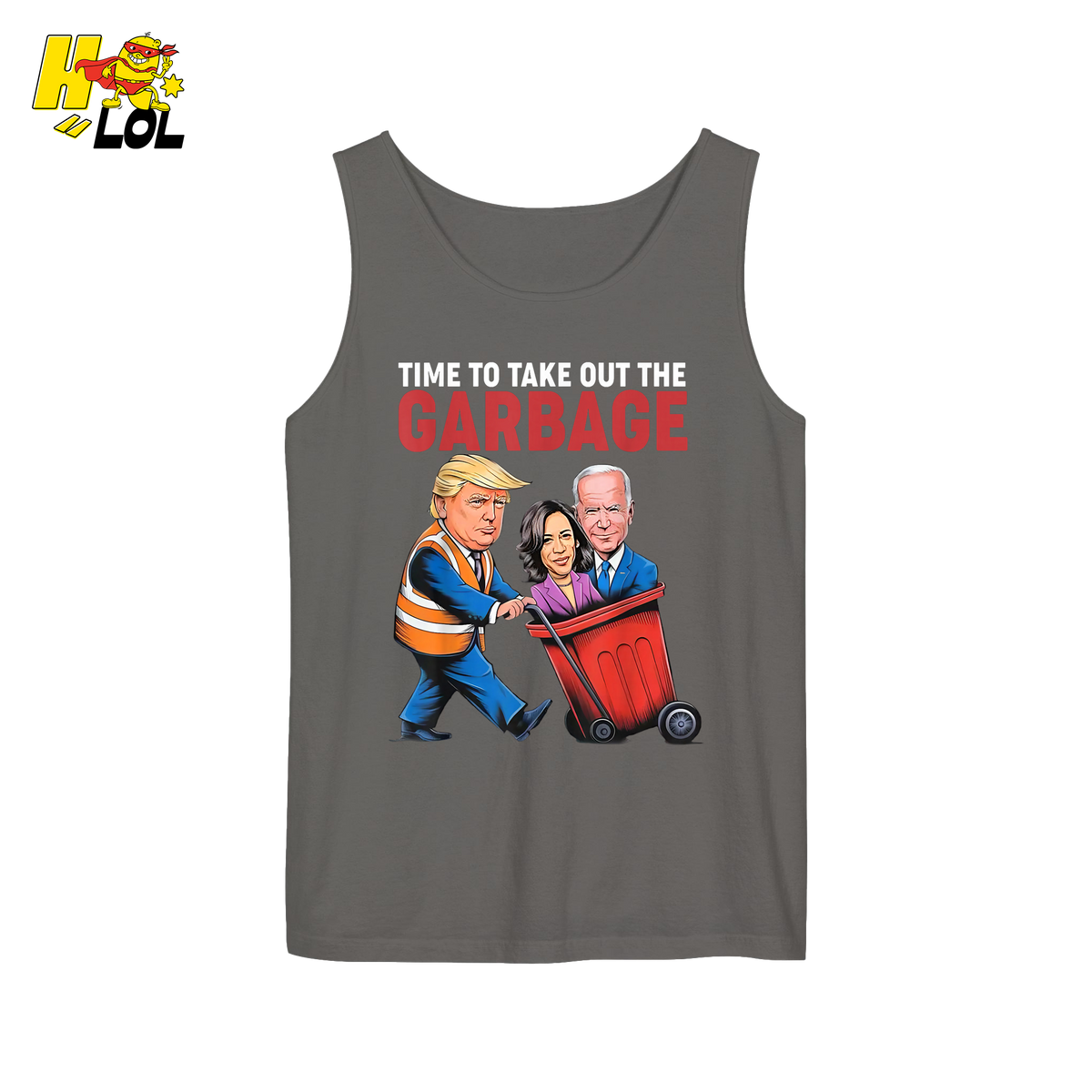 Trump Dumping Biden & Harris “Garbage” Shirt – Funny Political Satire Gift - HQLOL